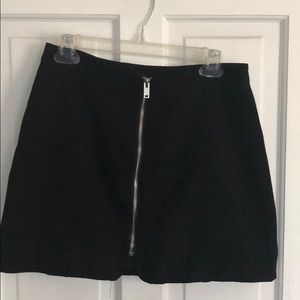 H&M velvet mini skirt